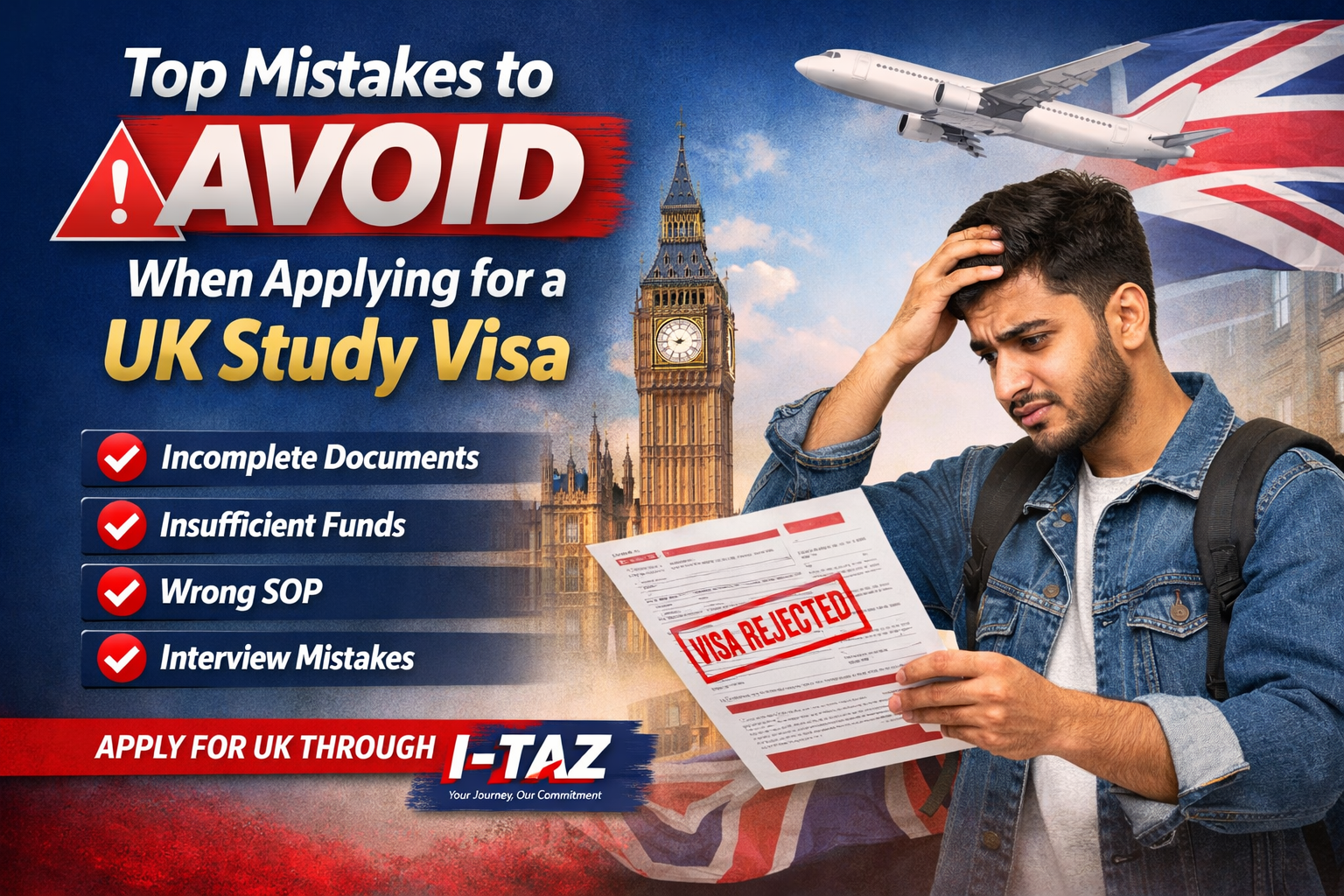 Top Mistakes to Avoid When Applying for a UK Study Visa
