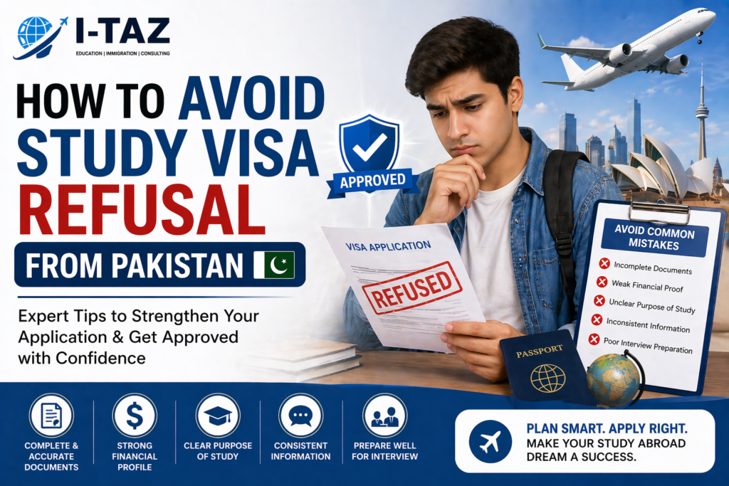How to Avoid Study Visa Refusal from Pakistan