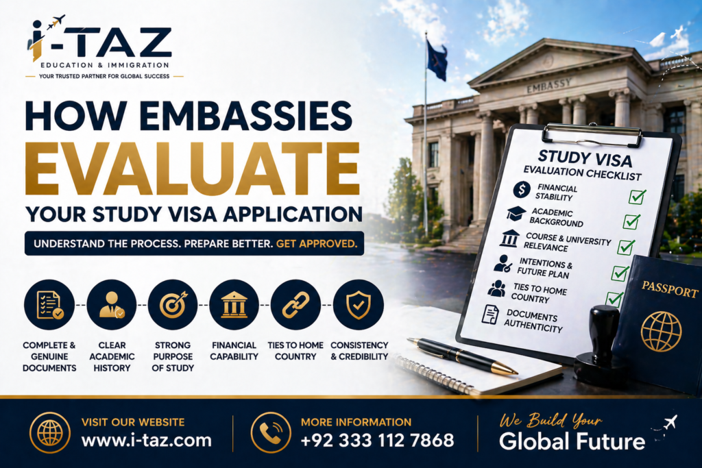 How Embassies Evaluate Your Study Visa Application