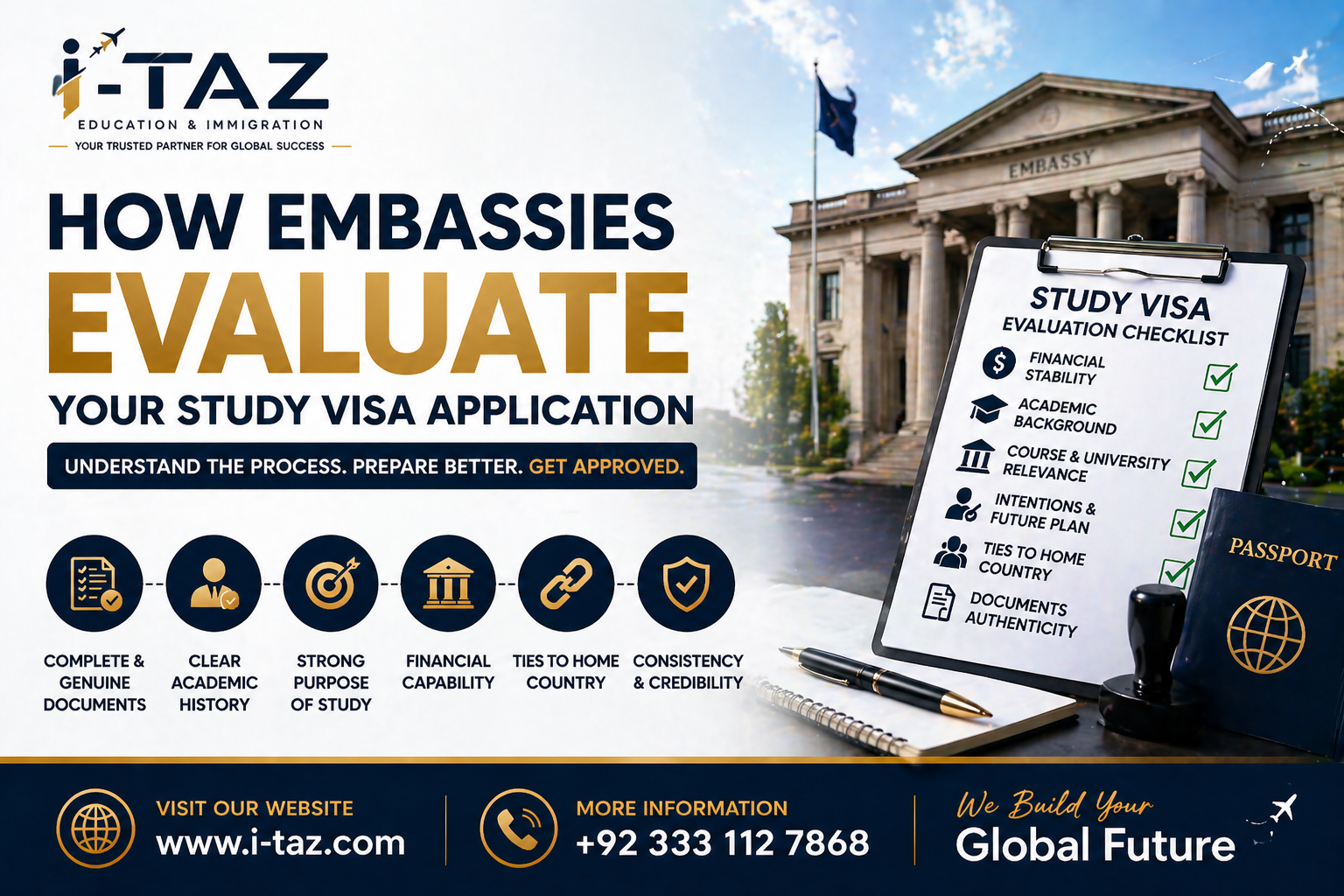How Embassies Evaluate Your Study Visa Application