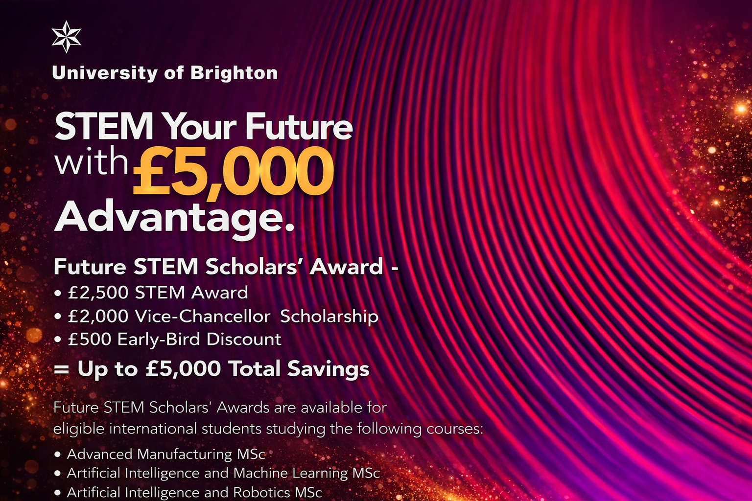 Study STEM in the UK with Β£5,000 Advantage β University of Brighton 2026 Guide