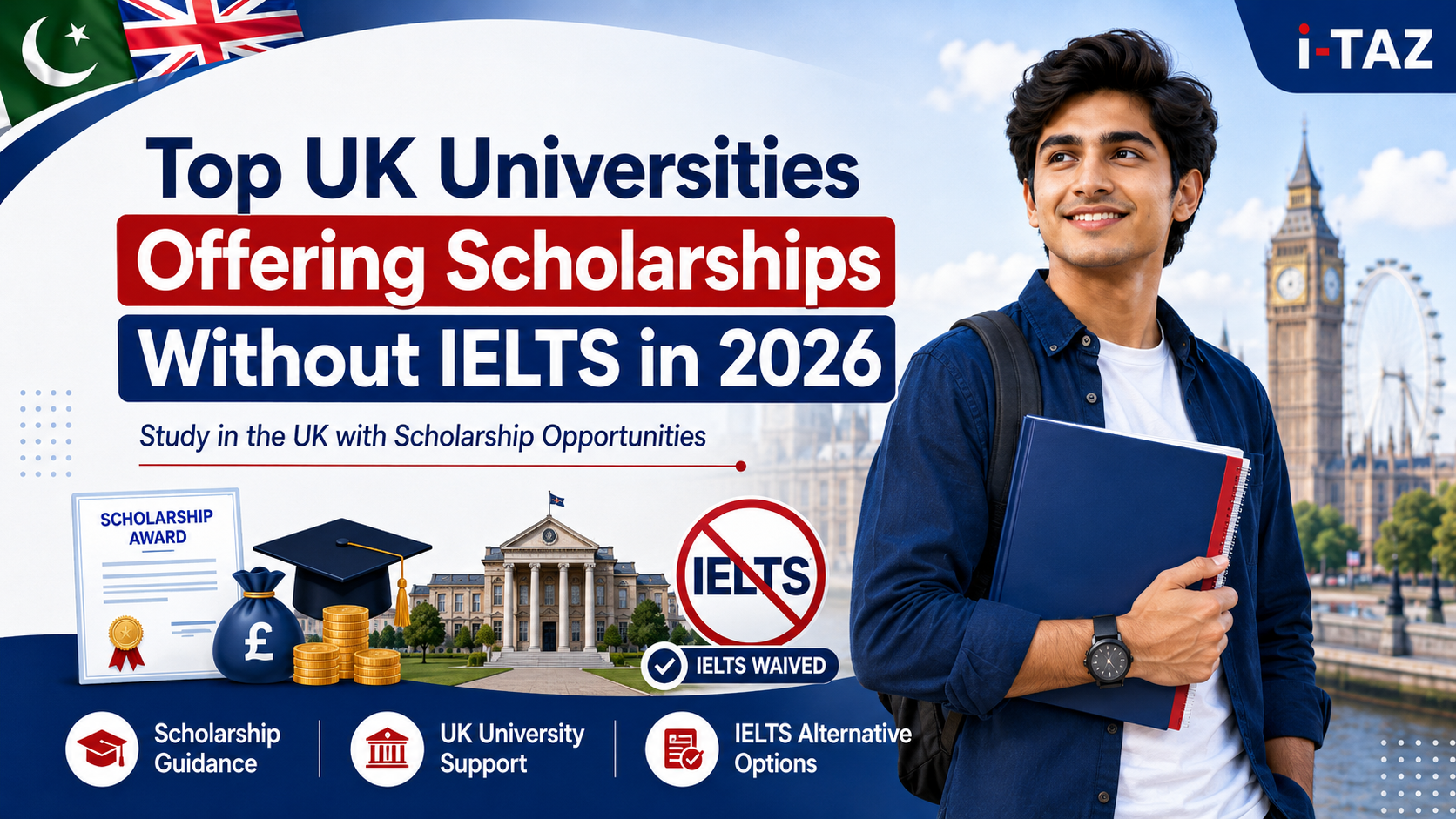 Top UK Universities Offering Scholarships Without IELTS in 2026