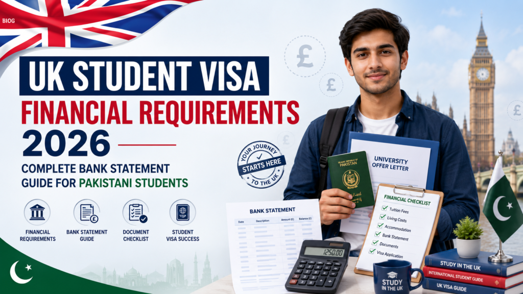 UK Student Visa Financial Requirements 2026 – Complete Bank Statement Guide for Pakistani Students
