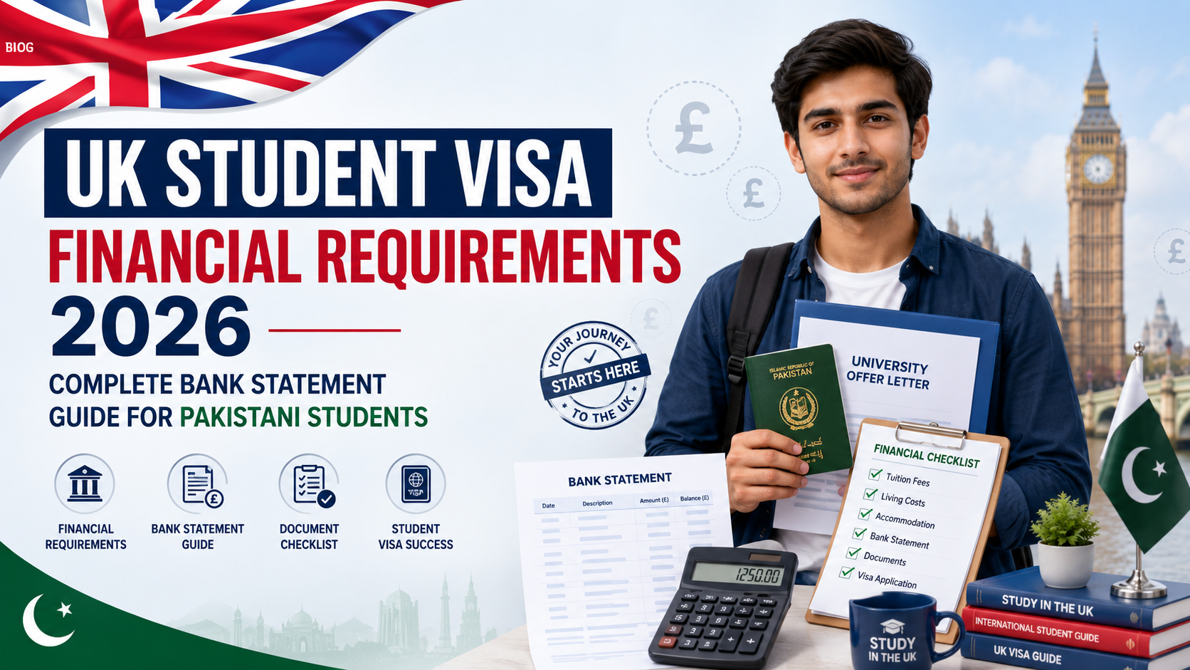 UK Student Visa Financial Requirements 2026 – Complete Bank Statement Guide for Pakistani Students